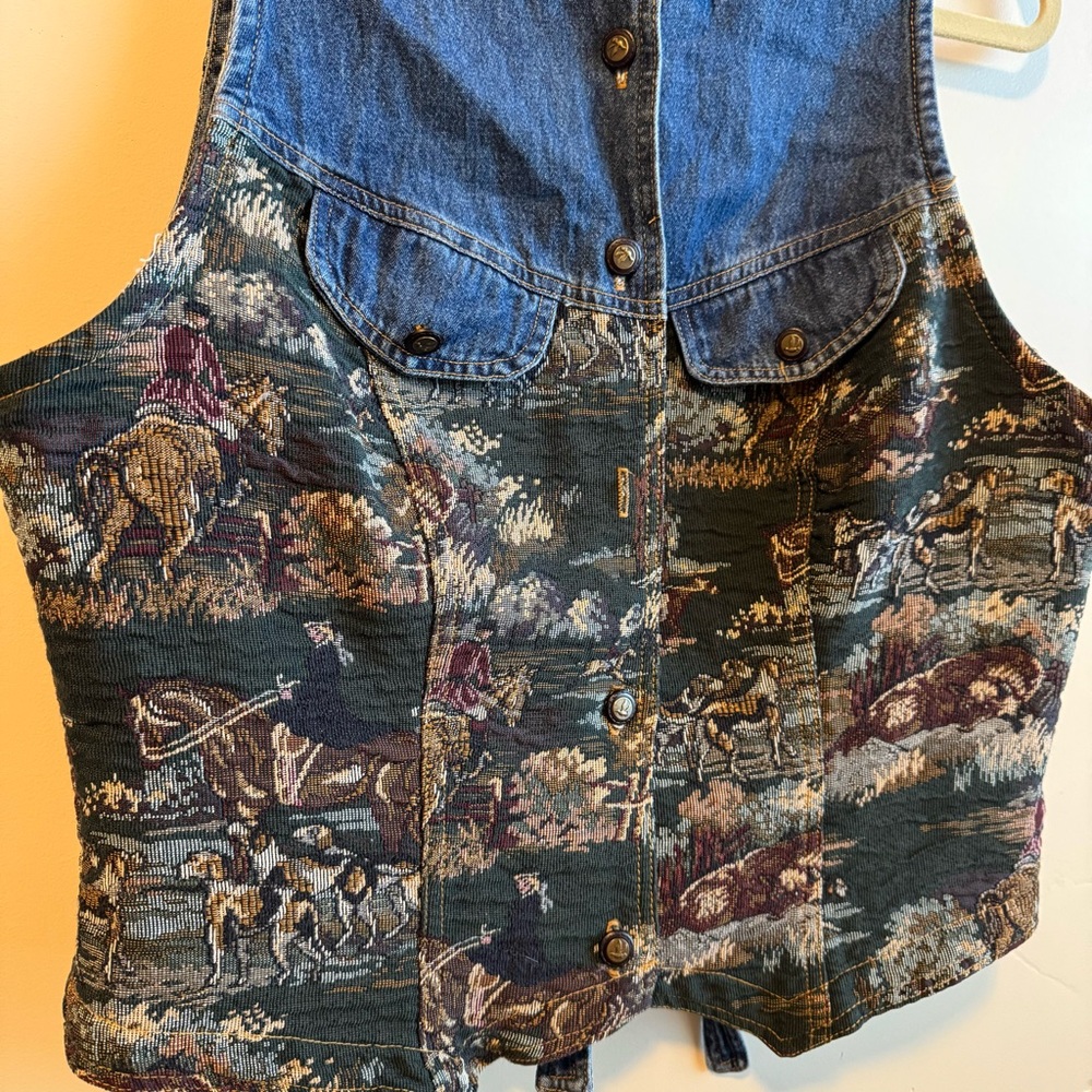 Nina Piccalino Blue Denim Vest - Picture 4 of 7